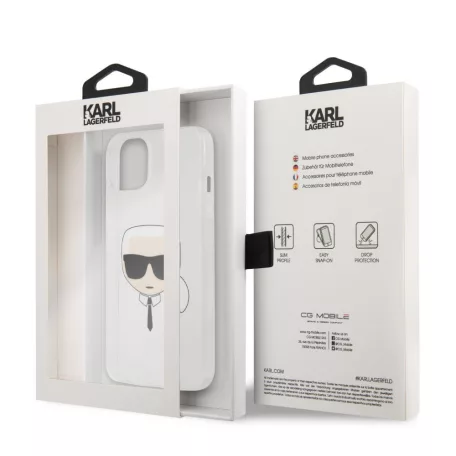 Karl Lagerfeld Apple iPhone 13 Mini (5.4) TPU Full Glitter hátlapvédő tok ezüst (KLHCP13SKHTUGLS)
