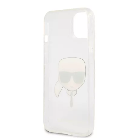 Karl Lagerfeld Apple iPhone 13 (6.1) TPU Full Glitter hátlapvédő tok ezüst (KLHCP13MKHTUGLS)