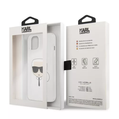 Karl Lagerfeld Apple iPhone 13 (6.1) TPU Full Glitter hátlapvédő tok ezüst (KLHCP13MKHTUGLS)