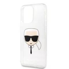   Karl Lagerfeld Apple iPhone 13 Pro (6.1) TPU Full Glitter hátlapvédő tok ezüst (KLHCP13LKHTUGLS)