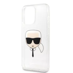   Karl Lagerfeld Apple iPhone 13 Pro (6.1) TPU Full Glitter hátlapvédő tok ezüst (KLHCP13LKHTUGLS)