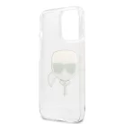Karl Lagerfeld Apple iPhone 13 Pro (6.1) TPU Full Glitter hátlapvédő tok ezüst (KLHCP13LKHTUGLS)