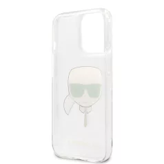   Karl Lagerfeld Apple iPhone 13 Pro Max (6.7) TPU Full Glitter hátlapvédő tok ezüst (KLHCP13XKHTUGLS)