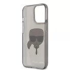 Karl Lagerfeld Apple iPhone 13 Pro (6.1) TPU Full Glitter hátlapvédő tok fekete (KLHCP13LKHTUGLB)