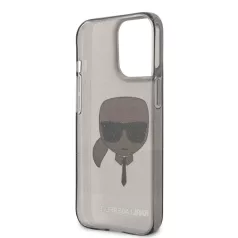  Karl Lagerfeld Apple iPhone 13 Pro Max (6.7) TPU Full Glitter hátlapvédő tok fekete (KLHCP13XKHTUGLB)