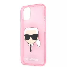   Karl Lagerfeld Apple iPhone 13 Mini (5.4) TPU Full Glitter hátlapvédő tok pink (KLHCP13SKHTUGLP)