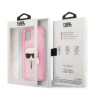 Karl Lagerfeld Apple iPhone 13 Mini (5.4) TPU Full Glitter hátlapvédő tok pink (KLHCP13SKHTUGLP)
