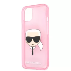  Karl Lagerfeld Apple iPhone 13 (6.1) TPU Full Glitter hátlapvédő tok pink (KLHCP13MKHTUGLP)