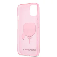   Karl Lagerfeld Apple iPhone 13 (6.1) TPU Full Glitter hátlapvédő tok pink (KLHCP13MKHTUGLP)