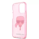 Karl Lagerfeld Apple iPhone 13 Pro (6.1) TPU Full Glitter hátlapvédő tok pink (KLHCP13LKHTUGLP)