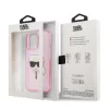 Karl Lagerfeld Apple iPhone 13 Pro Max (6.7) TPU Full Glitter hátlapvédő tok pink (KLHCP13XKHTUGLP)