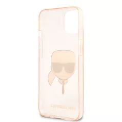   Karl Lagerfeld Apple iPhone 13 (6.1) TPU Full Glitter hátlapvédő tok arany (KLHCP13MKHTUGLGO)