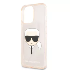   Karl Lagerfeld Apple iPhone 13 Pro (6.1) TPU Full Glitter hátlapvédő tok arany (KLHCP13LKHTUGLGO)