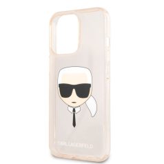   Karl Lagerfeld Apple iPhone 13 Pro Max (6.7) TPU Full Glitter hátlapvédő tok arany (KLHCP13XKHTUGLGO)