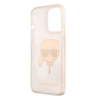 Karl Lagerfeld Apple iPhone 13 Pro Max (6.7) TPU Full Glitter hátlapvédő tok arany (KLHCP13XKHTUGLGO)