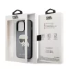 Karl Lagerfeld Apple iPhone 13 Pro (6.1) PU Saffiano hátlapvédő tok ezüst (KLHCP13LSAKHSL)