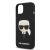 Karl Lagerfeld Apple iPhone 13 (6.1) hátlapvédő tok fekete (KLHCP13MSLKHBK)