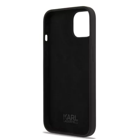 Karl Lagerfeld Apple iPhone 13 (6.1) hátlapvédő tok fekete (KLHCP13MSLKHBK)