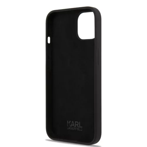 Karl Lagerfeld Apple iPhone 13 (6.1) hátlapvédő tok fekete (KLHCP13MSLKHBK)