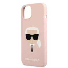   Karl Lagerfeld Apple iPhone 13 Mini (5.4) hátlapvédő tok Light Pink (KLHCP13MSLKHPI)