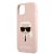 Karl Lagerfeld Apple iPhone 13 Mini (5.4) hátlapvédő tok Light Pink (KLHCP13MSLKHPI)