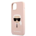 Karl Lagerfeld Apple iPhone 13 (6.1) hátlapvédő tok Light Pink (KLHCP13MSLKHLP)