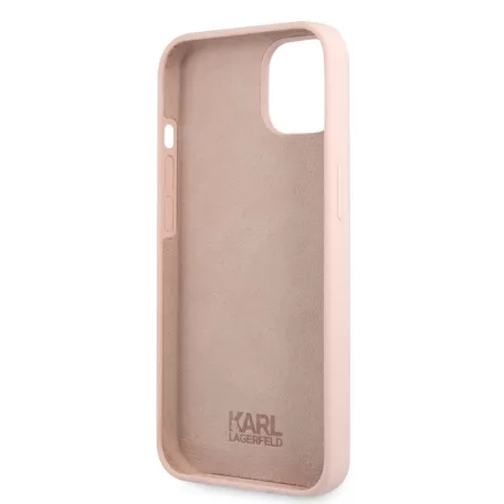 Karl Lagerfeld Apple iPhone 13 (6.1) hátlapvédő tok Light Pink (KLHCP13MSLKHLP)