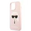 Karl Lagerfeld Apple iPhone 13 Pro Max (6.7) hátlapvédő tok light pink (KLHCP13XSLKHP)