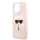 Karl Lagerfeld Apple iPhone 13 Pro Max (6.7) hátlapvédő tok light pink (KLHCP13XSLKHP)