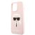 Karl Lagerfeld Apple iPhone 13 Pro Max (6.7) hátlapvédő tok light pink (KLHCP13XSLKHP)