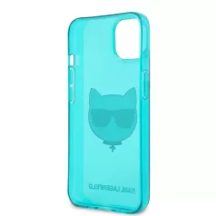   Karl Lagerfeld TPU Choupette Apple iPhone 13 Mini (5.4) hátlapvédő tok Fluo Blue (KLHCP13SCHTRB)