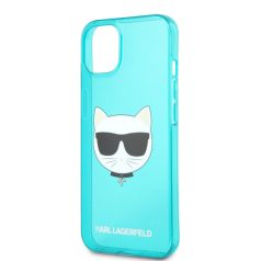   Karl Lagerfeld TPU Choupette Apple iPhone 13 (6.1) hátlapvédő tok Fluo Blue (KLHCP13MCHTRB)