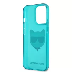   Karl Lagerfeld TPU Choupette Apple iPhone 13 Pro (6.1) hátlapvédő tok Fluo Blue (KLHCP13LCHTRB)