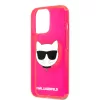 Karl Lagerfeld TPU Choupette Apple iPhone 13 Pro (6.1) hátlapvédő tok Fluo Pink (KLHCP13LCHTRP)