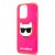 Karl Lagerfeld TPU Choupette Apple iPhone 13 Pro (6.1) hátlapvédő tok Fluo Pink (KLHCP13LCHTRP)