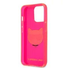   Karl Lagerfeld TPU Choupette Apple iPhone 13 Pro (6.1) hátlapvédő tok Fluo Pink (KLHCP13LCHTRP)