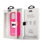 Karl Lagerfeld TPU Choupette Apple iPhone 13 Pro Max (6.7) hátlapvédő tok Fluo Pink (KLHCP13XCHTRP)