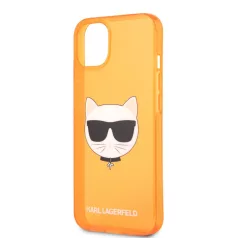   Karl Lagerfeld TPU Choupette Apple iPhone 13 (6.1) hátlapvédő tok Fluo Orange (KLHCP13MCHTRO)