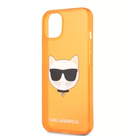  Karl Lagerfeld TPU Choupette Apple iPhone 13 (6.1) hátlapvédő tok Fluo Orange (KLHCP13MCHTRO)