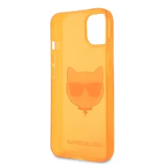   Karl Lagerfeld TPU Choupette Apple iPhone 13 (6.1) hátlapvédő tok Fluo Orange (KLHCP13MCHTRO)