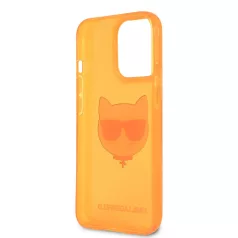   Karl Lagerfeld TPU Choupette Apple iPhone 13 Pro (6.1) hátlapvédő tok Fluo Orange (KLHCP13LCHTRO)