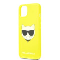   Karl Lagerfeld TPU Choupette Apple iPhone 13 (6.1) hátlapvédő tok Fluo Yellow (KLHCP13MCHTRY)