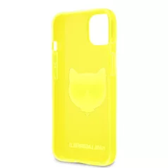   Karl Lagerfeld TPU Choupette Apple iPhone 13 (6.1) hátlapvédő tok Fluo Yellow (KLHCP13MCHTRY)