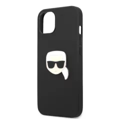   Karl Lagerfeld Apple iPhone 13 Mini (5.4) PU Leather hátlapvédő tok fekete (KLHCP13SPKMK)