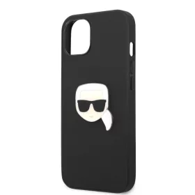   Karl Lagerfeld Apple iPhone 13 Mini (5.4) PU Leather hátlapvédő tok fekete (KLHCP13SPKMK)