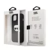 Karl Lagerfeld Apple iPhone 13 Mini (5.4) PU Leather hátlapvédő tok fekete (KLHCP13SPKMK)