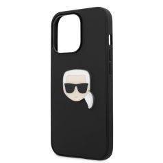   Karl Lagerfeld Apple iPhone 13 Pro (6.1) PU Leather hátlapvédő tok fekete (KLHCP13LPKMK)