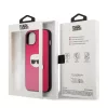 Karl Lagerfeld Apple iPhone 13 (6.1) PU Leather hátlapvédő tok pink (KLHCP13MPKMP)