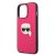 Karl Lagerfeld Apple iPhone 13 Pro (6.1) PU Leather hátlapvédő tok pink (KLHCP13LPKMP)