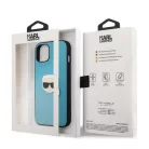 Karl Lagerfeld Apple iPhone 13 (6.1) PU Leather hátlapvédő tok kék (KLHCP13MPKMB)